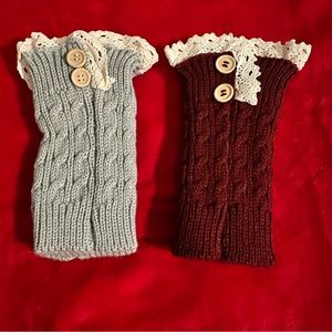 Set of Boot Cuff Leg Warmers NWOT